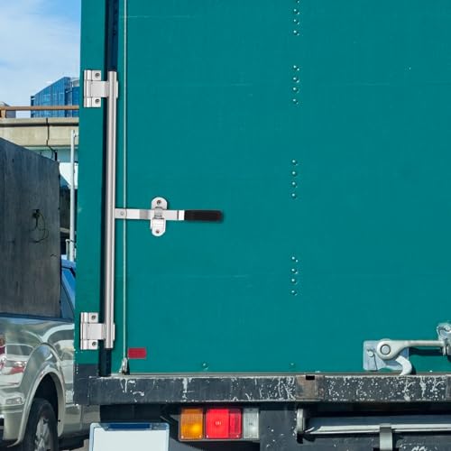 Hicarer Silver Cam Bar Enclosed Lock Trailer Zinc Plated, Silver, 45 Inch - color: Silver, size: 45 Inch