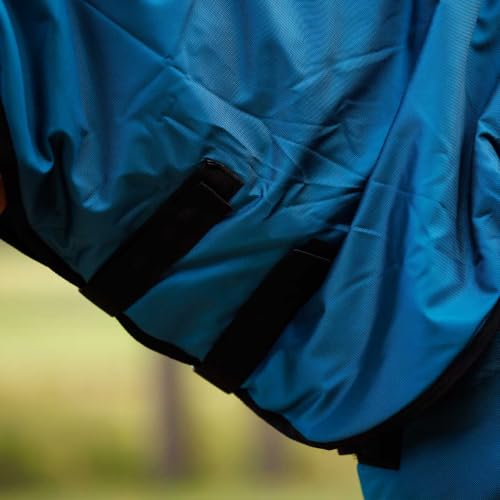 Country Pride Heavyweight Turnout Blanket for Horses, 1680D Waterproof Durable Outer Shell, 300g Insulation, Attached Neck Cover, Adjustable Front and Leg Straps, Shoulder Gussets, Tail Cover (76) - size: 76