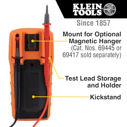 Klein Tools MM325 Multimeter, Digital Manual-Ranging 600V AC/DC Voltage Tester, Tests Batteries, Current, Resistance, Diodes, and Continuity - size: Manual-Ranging
