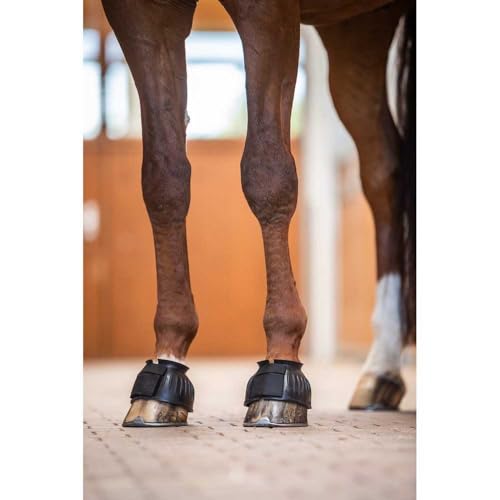 HORZE No Turn Heavy Duty Bell Boots - Black - S - size: S