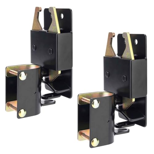 Two Way Lockable Gate Latch, Black. Perfect for Farms, Pastures, and Ranches. Part Number S16100100 (Big Black 2PACK) - size: BIG BLACK 2PACK