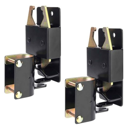 Two Way Lockable Gate Latch, Black. Perfect for Farms, Pastures, and Ranches. Part Number S16100100 (Big Black 2PACK) - size: BIG BLACK 2PACK