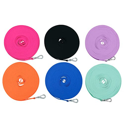 Waterproof Dog Training Leash 50FT 30FT 15FT 10FT 5FT Heavy Duty Recall Long Lead for Large Medium Small Dogs (5FT, Mint Green) - color: Mint Green, size: 5FT