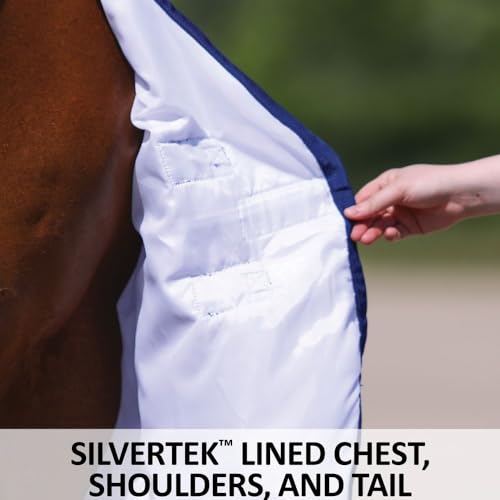 Schneiders Soft Interlock Mesh II Horse Fly Sheets | Superior UV & Insect Protection | Versatile Euro Fit Option | Reflective Safety Design - color: White, style: Horse High Neck Euro Surcingle