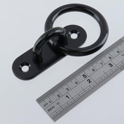 4Pcs 8mm 304 Stainless Steel Horse Tie Rings - size: 8mm