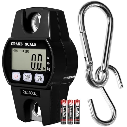 GRAM PRES Digital Hanging Crane Scale 660LB/300KG - color: Black