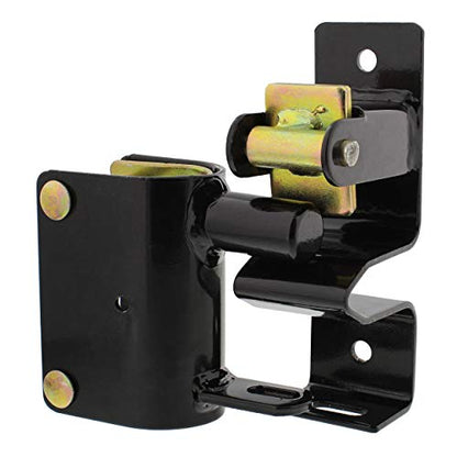 Ruralty Livestock One Way Latch for Cattle Gate - Black Farm Gate Metal Gate Latch 1 Way for Horse Corrals, Ranches