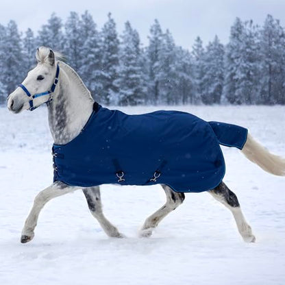 Kensington Protective Products Signature Light Weight Horse Turnout Blanket, Navy, 84-in