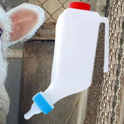 Lamb Feeding Bottle Clear Scale Milk Feeder Drinking Nipple