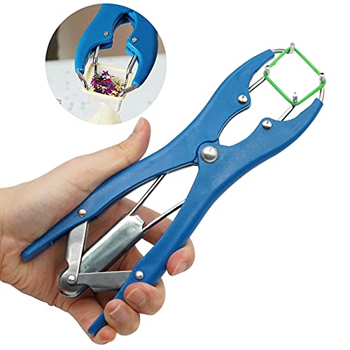 Livestock Castration Bander with 100 Pieces Castrator Rings for Lambs and Piglets