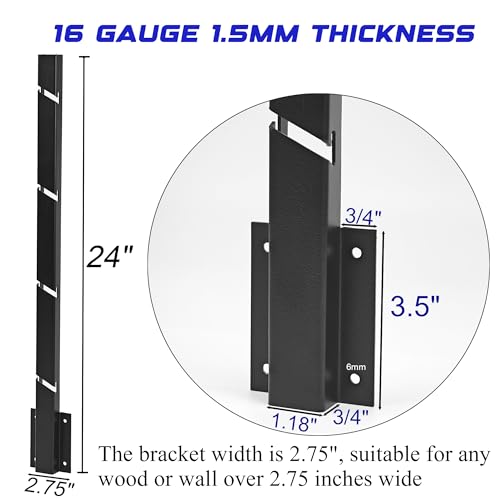 8 Pack Fence Post Extender, 24" Fence Barbed Wire Extend Arm，for Outdoor Fences to Increase Height, Protect Privacy and Pets Jumping Off Wooden Concrete Wall