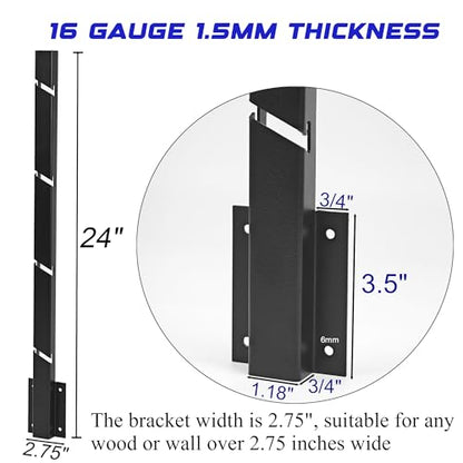8 Pack Fence Post Extender, 24" Fence Barbed Wire Extend Arm，for Outdoor Fences to Increase Height, Protect Privacy and Pets Jumping Off Wooden Concrete Wall
