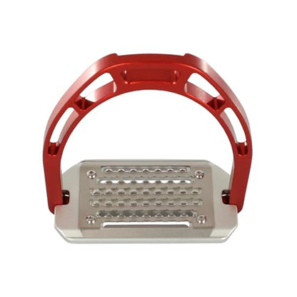 Acavallo Arco Evolution Alupro Stirrups, One Size, Red, Set of 2