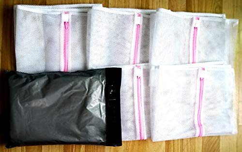 Mesh Laundry Bag, Kasiria 5 Pcs Washing Bags- for Laundry,Blouse, Hosiery, Stocking, Underwear, Bra and Lingerie, Travel Laundry Bag (X-Large) - size: X-Large (23.62*19.68in)