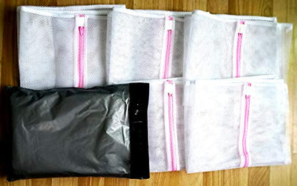 Mesh Laundry Bag, Kasiria 5 Pcs Washing Bags- for Laundry,Blouse, Hosiery, Stocking, Underwear, Bra and Lingerie, Travel Laundry Bag (X-Large) - size: X-Large (23.62*19.68in)