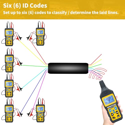 Cable Tester Wire Tracker, Underground Cable Locator - color: Black, Yellow