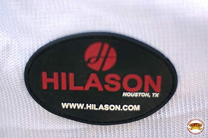 HILASON Horse Fly Sheet UV Protect Mesh 75 in White Turquoise - color: White With Turquoise Piping, size: 75 In