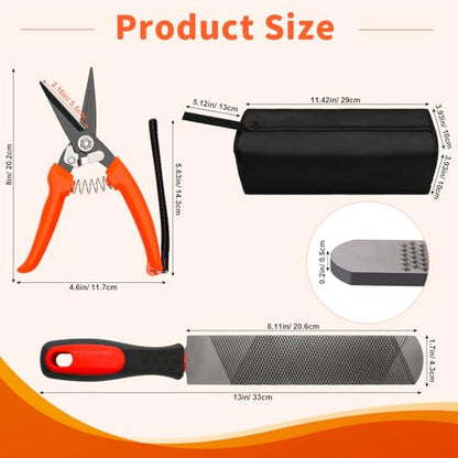 Goat Hoof Trimmer Kit, 8” Goat Hoof File Trimmer for Sheep