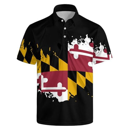 Men‘s Golf Shirt Funny Polo Shirts Short Sleeve Golf Polo Shirts Gifts Print Shirts - color: Style-polo-a16, size: Medium