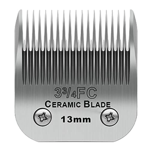 3-3/4FC Detachable Dog Blades Compatible with Andis/Oster A5 Grooming - color: Silver, size: 3-3/4FC 13mm