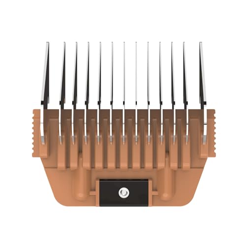 Stainless Steel A5 Wide Guide Comb – Metal Attachment for A5 Wide Blades, Compatible with Wahl KM, Andis, Oster, Heiniger – Smooth & Durable Grooming Guard (13mm - 1/2") - size: 13mm - 1/2"
