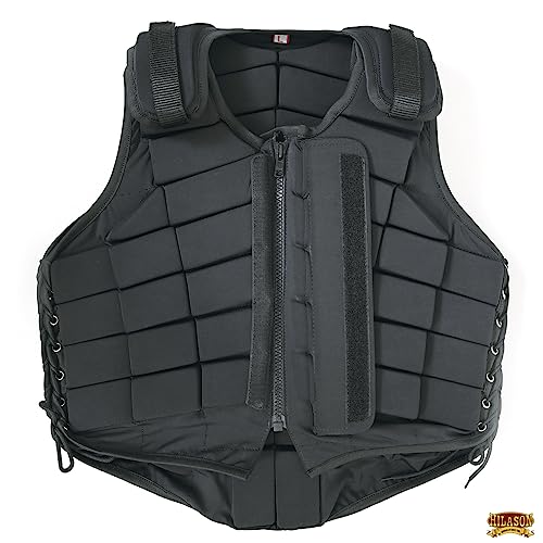 HILASON Black Equestrian Safety Protective Vest Impact Protection - size: XX-Large