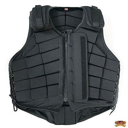 HILASON Black Equestrian Safety Protective Vest Impact Protection - size: XX-Large