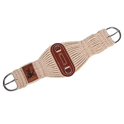 Billy Royal Western Horse Cinch | Non-Irritating Strings | Saddle Comfort and Stability | Stainless Steel | Durable & Soft/Natural - size: 34", style: Mohair Roper