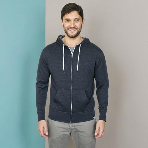 Quikflip 2-in-1 Reversible Backpack Hoodie (As Seen on SHARK TANK) Unisex Full-Zip Hero Hoodie Lite - color: Charcoal, size: Small