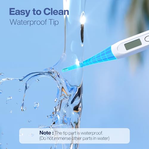 Boncare 10 Seconds Oral Thermometer for Adults and Kids, Light Blue - color: Light blue