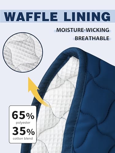 Harrison Howard English Half Pad Non-Slip Moisture-Wicking Shock Absorbing Horse Saddle Pad for Jumping Training Eventing - color: Peacock Blue