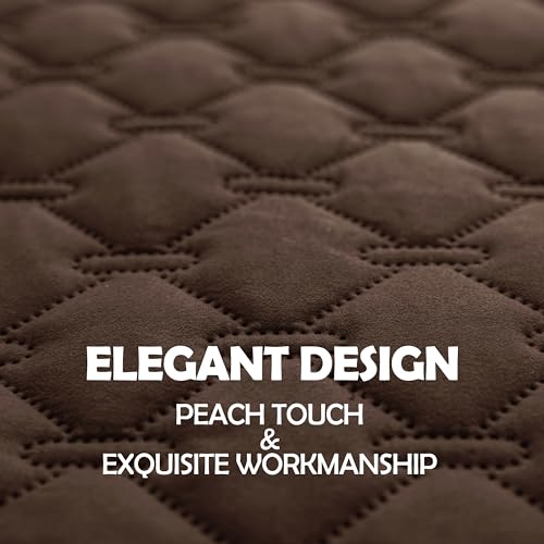 gogobunny Waterproof Armchair Covers for Pets, Anti Hair and Easy Care - color: Dark Chocolate/Light Chocolate, size: 30x30 Inch (Pack of 1)