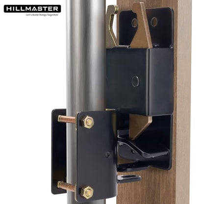 HILLMASTER 2 Pack Heavy Duty 2 Way Farm Gate Latch, Two Way Fence Gate Latch for Metal Gates Livestock Cattle Gate Latches Gate Hardware for Horse Corrals, Ranches(Screws and Instructions Included) - size: 2 Pack