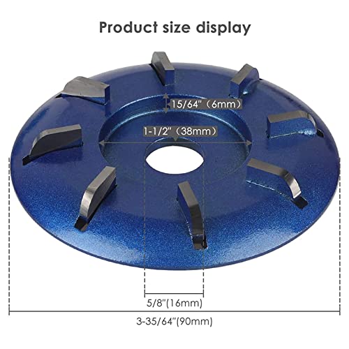 Arinda Goat Hoof Trimmers Tool - Professional Electric Hoof Trimming Disc, Metal Wood Carving Tools for Angle Grinder Attchments, Horses Cow Foot Repair (Blue 8 Teeth) - color: Blue 8 Teeth