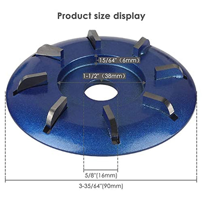 Arinda Goat Hoof Trimmers Tool - Professional Electric Hoof Trimming Disc, Metal Wood Carving Tools for Angle Grinder Attchments, Horses Cow Foot Repair (Blue 8 Teeth) - color: Blue 8 Teeth