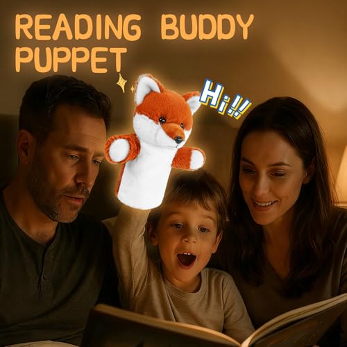 Animal Puppet for Toddlers Creative Storytelling Tool Soft Washable Fabric Preschool Education Interactive Role Play Forest Animal Fox - color: Fox