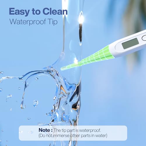 Boncare Digital Thermometer for Adults, Kids & Babies, Light Green - color: Light Green