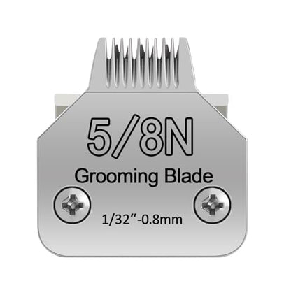 5.8N 0.8mm 1/32 inch Clipper Blades Pet Grooming Clipper Replacement Blades Detachable Blade Compatible with andis/wahl/Oster Dog Clippers - size: 5.8N