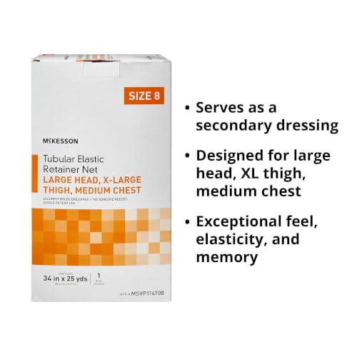 McKesson Tubular Elastic Retainer Net Dressing, Large, 34 in x 25 yd, 1 ct - size: Size 8 1 Count