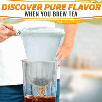 5.3 In Thai Tea Strainer, Fine Mesh Cloth, Stainless Steel Handle - style: Tea Filters