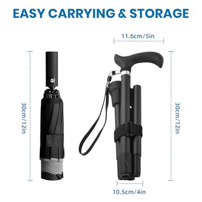 Walking Cane for Men & Women, Zynuhmo Carbon Fiber Canes with Adjustable Height-Lightweight,Ergonomic Handle for Comfortable Grip Walking Stick for Mobility Aid - size: 32''-36'' Adjustable Height