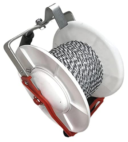 1 Pack 3:1 Geared Electric Fencing Standard Reel with 1312ft Premium Polywire 6 Conductors Plus 1 Free 8 inch Insulgrip - size: 6 conductors x 1312 feet x 1 standard reel