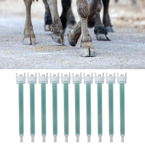 10 Piece Cattle Hoof Repair Kit with Compact Epoxies Mixer, Import Quality Hoof Adhesive and Specialized Epoxies Application Tools for Dairy Cow Hoof Maintenance