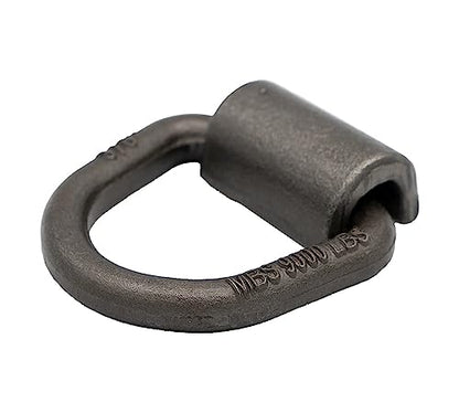 Mytee Products 3/8" Heavy Duty Weld On D Ring - 9,000 LBS Breaking Strength Tie Down Anchor for Truck Bed - Forged D Rings for Trailer - size: 1 - Pack