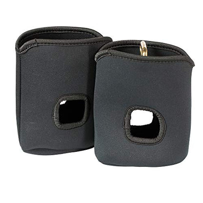 Horze Soft Neoprene 6.3" x 8" Stirrup Covers | Protect Your Saddle - Black - One Size