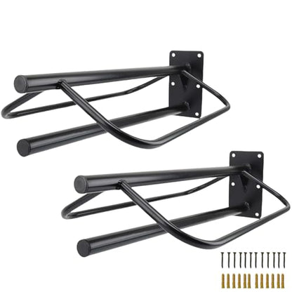 2 Pcs Saddle Rack 23.8 x 12.6 x 7.5 in Heavy Duty Wall Mounted Saddles Stand Portable Saddle Holder with One Pad Bar Suitable for English Western Horse Blanket Stall Barn Trailer Tack Room - style: One Pad Bar (2PCS)