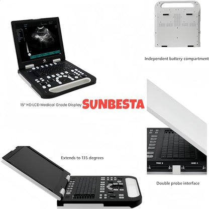 N60 Portable Veterinary Ultrasound Machine, 15" LCD - size: Linear Array Probe
