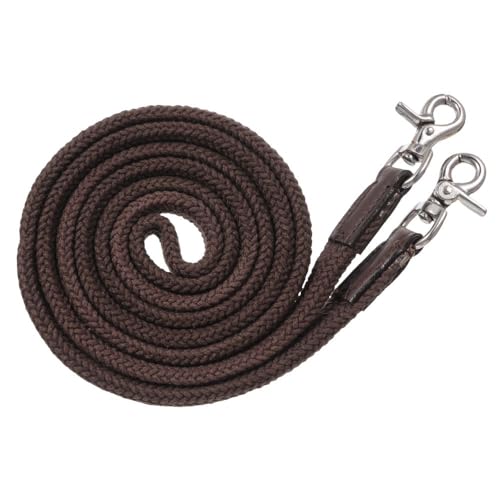Royal King Deluxe Flat Roping Reins - color: Brown