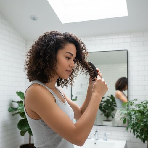 Louise Maelys Black Sandalwood Wide Tooth Comb For Curly Hair - color: Black
