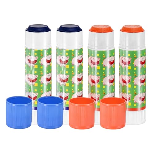 M METERXITY 4-Pack Livestock Marker, 11.4 Cm/4.5 Inches Length Medium Animal Crayons for Pig Cattle Cow Sheep Supplies, Farming Livestock Marking Accessory [2 Blue & 2 Orange] - color: Blue/Orange
